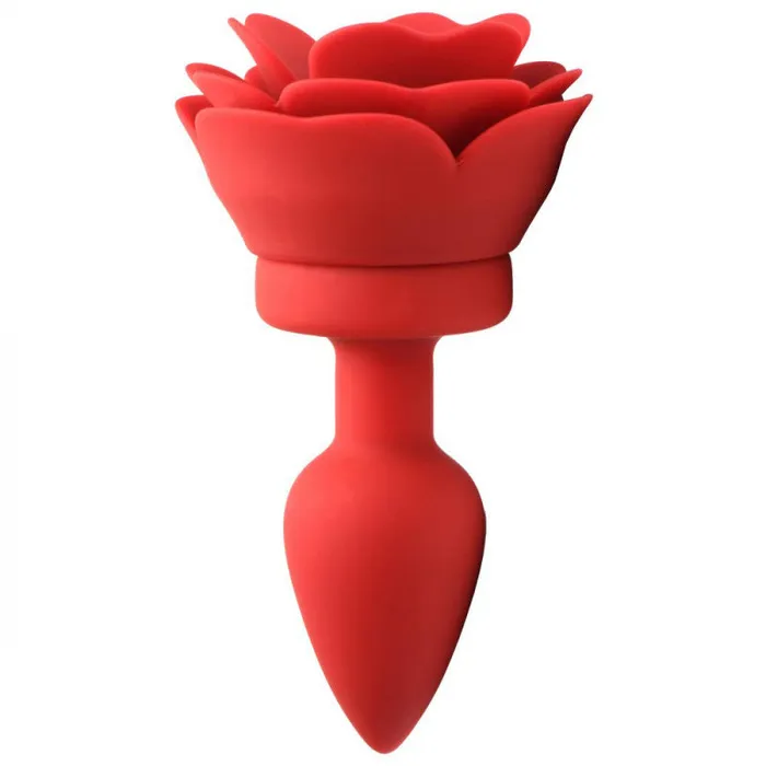 28x Silicone Vibrating Rose Anal Plug With Remote - Small | XR Brands Booty Sparks Male Sex Toys 28x Silicone Vibrating Rose Anal Plug With Remote - Small | XR Brands Booty Sparks Male Sex Toys