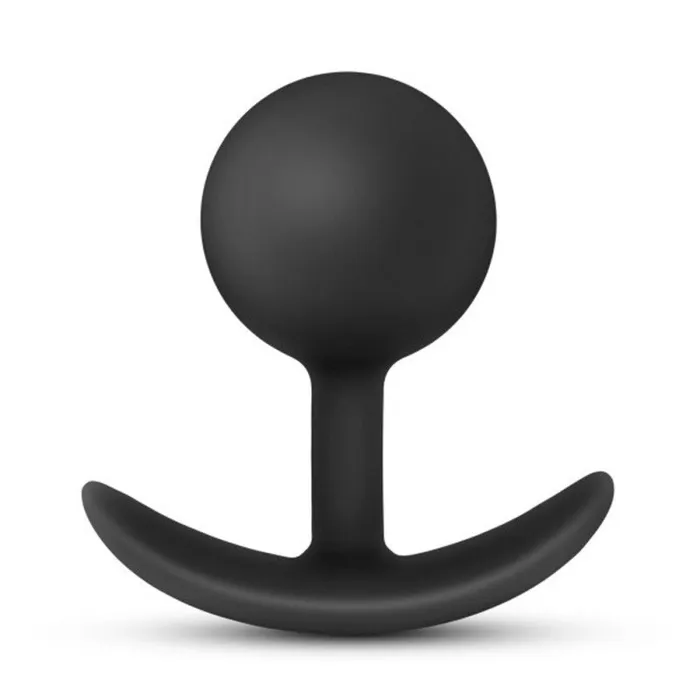 Anal Adventures - Platinum - Silicone Vibra Plug  - Black | Blush Novelties Anal