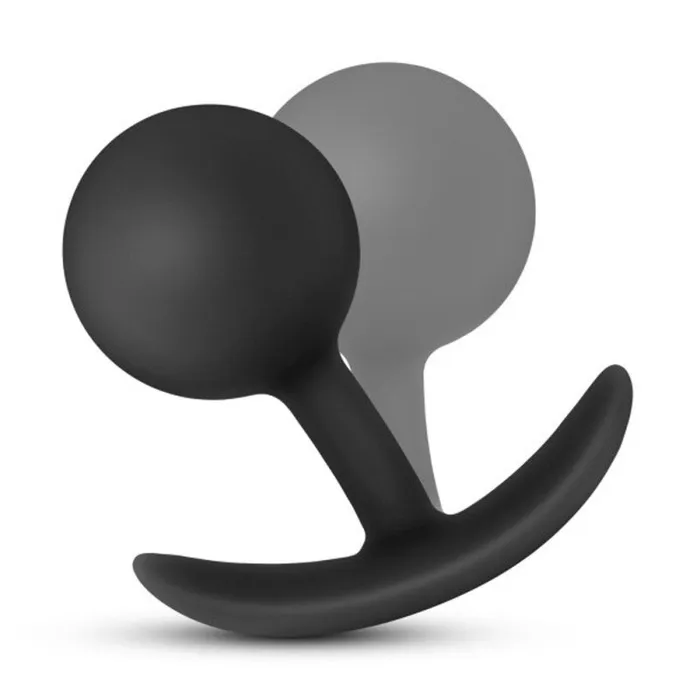 Anal Adventures - Platinum - Silicone Vibra Plug  - Black | Blush Novelties Anal