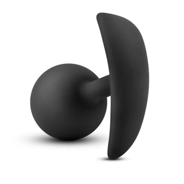 Anal Adventures - Platinum - Silicone Vibra Plug  - Black | Blush Novelties Anal