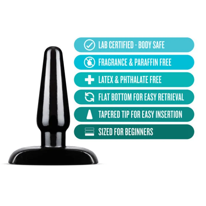 Anal | Blush Novelties Anal Adventures - Basic Anal Plug - Small - Black Anal | Blush Novelties Anal Adventures - Basic Anal Plug - Small - Black