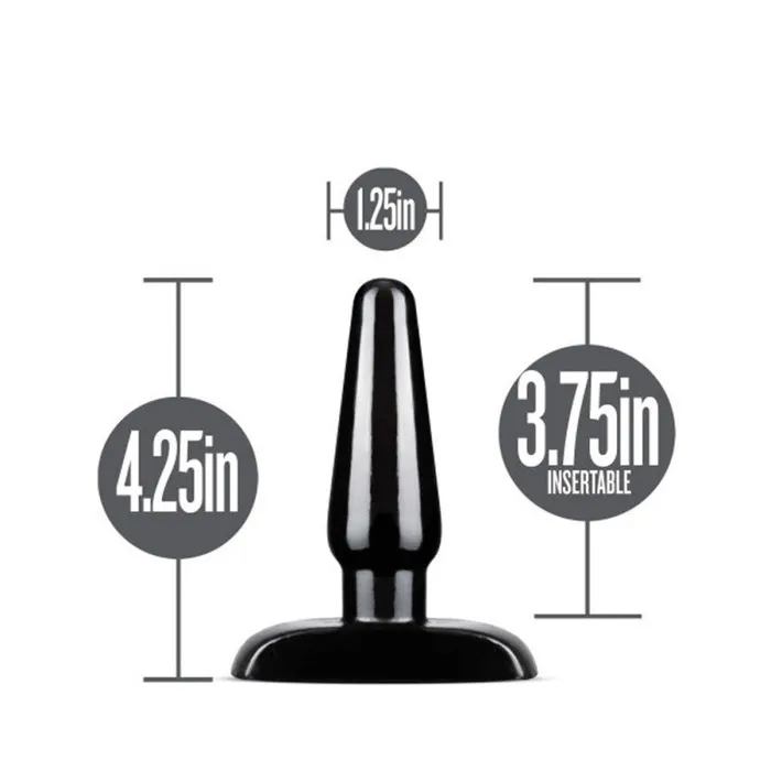 Anal | Blush Novelties Anal Adventures - Basic Anal Plug - Small - Black Anal | Blush Novelties Anal Adventures - Basic Anal Plug - Small - Black