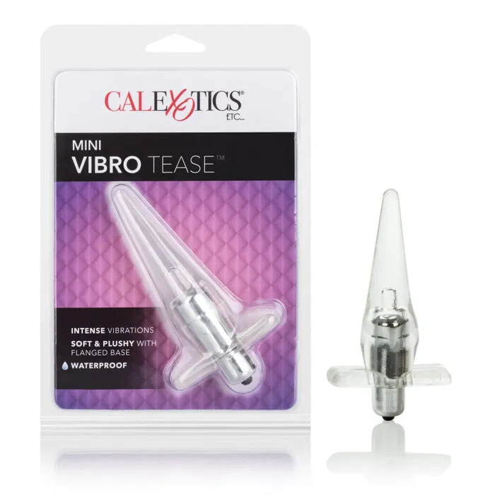 Anal CalExotics Mini Vibro Tease Slender Probe Clear