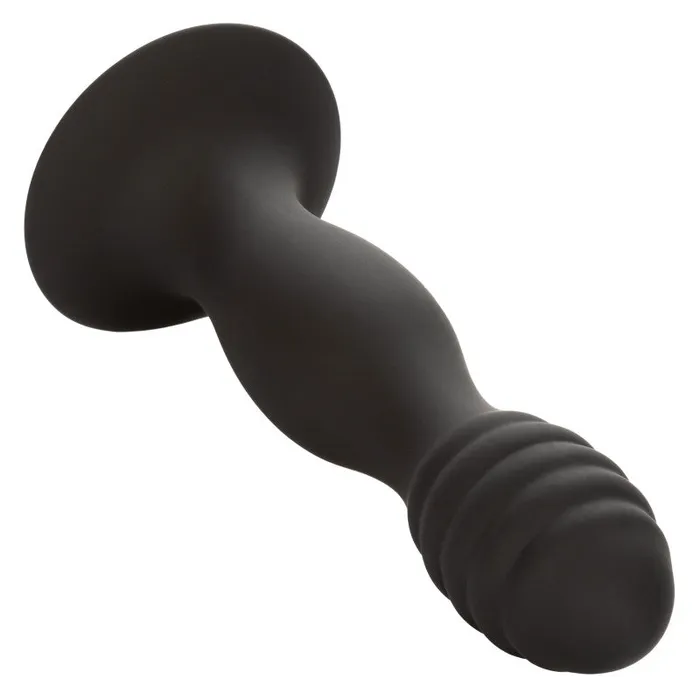 Anal | CalExotics Silicone Ribbed Anal Stud - Black