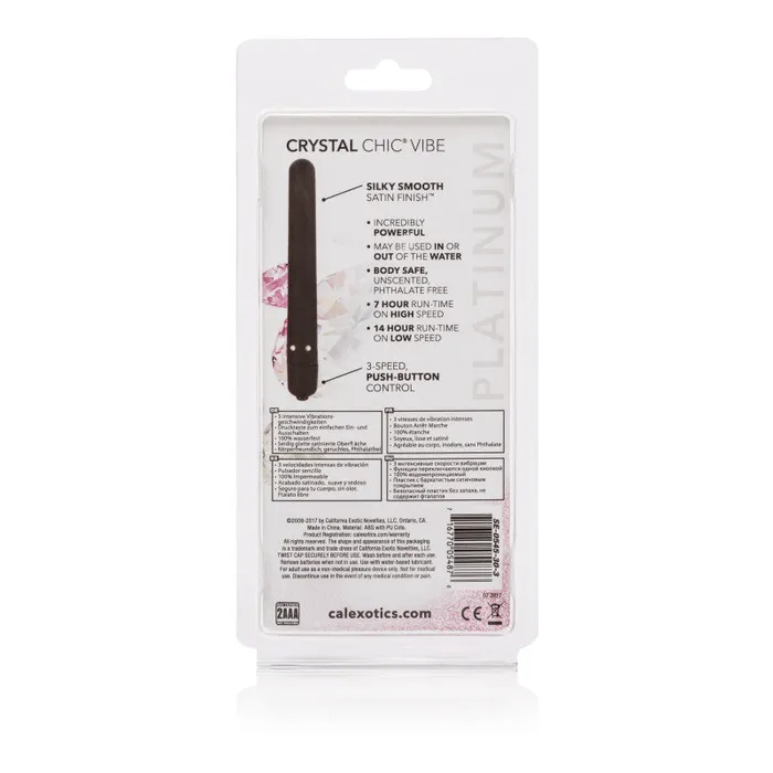 Anal | California Exotic Novelties Crystal Chic Vibe Black