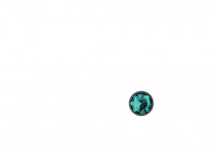 Anal | Cheeky Charms - Gunmetal Metal Butt Plug - Round - Teal - Small - Viben