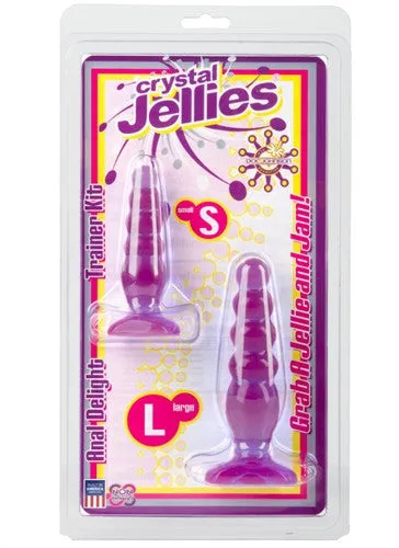 Anal Crystal Jellies Anal Trainer Kit Purple Doc Johnson