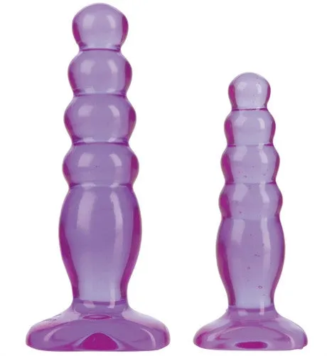 Anal | Crystal Jellies Anal Trainer Kit - Purple - Doc Johnson Anal | Crystal Jellies Anal Trainer Kit - Purple - Doc Johnson