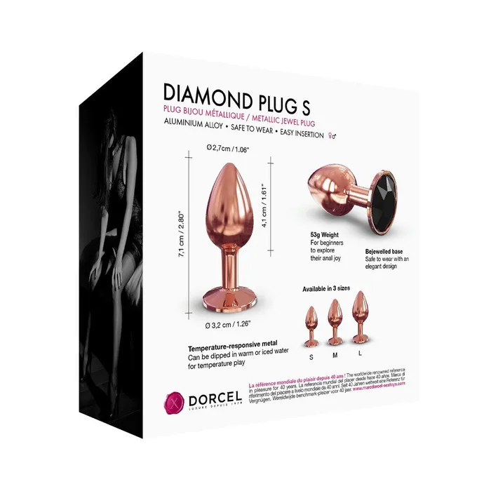 Anal | Dorcel Dorcel Diamond Butt Plug Rose Gold Small Anal | Dorcel Dorcel Diamond Butt Plug Rose Gold Small