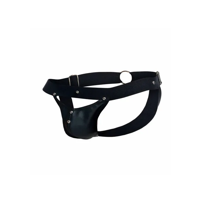 Anal | Male Basics Dngeon Peekaboo Jock Black One Size - Male Basics Anal | Male Basics Dngeon Peekaboo Jock Black One Size - Male Basics