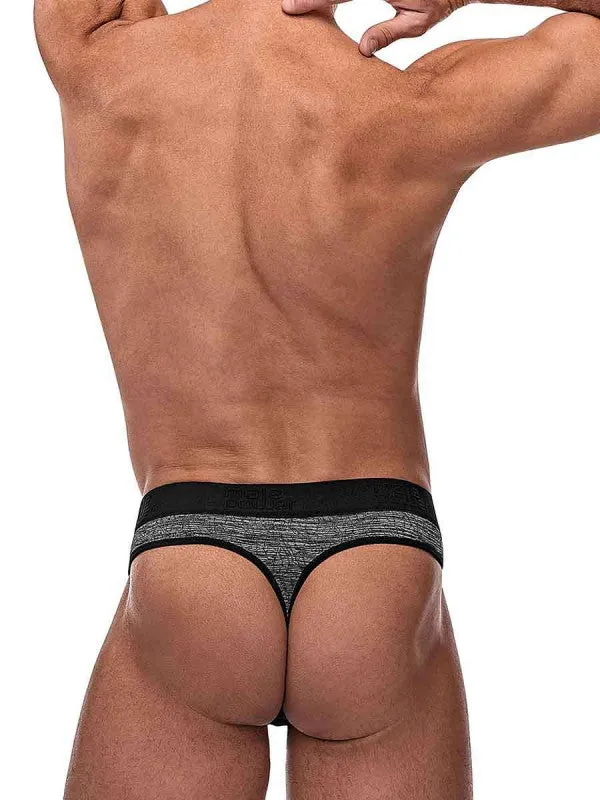 Anal | Peak Performance Sport Thong - L/ XL - Black  and Grey - Male Power