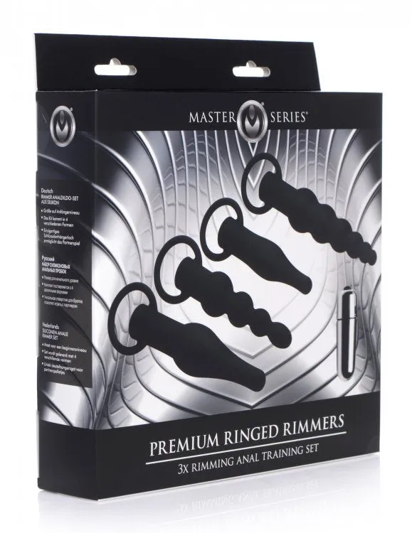 Anal | XR Brands Master Series Premium Ringed Rimmers 3x Rimming Anal Training Set