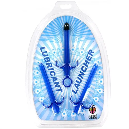 Anal | XR Brands Trinity Vibes Lubricant Launcher Set Of 3 Blue