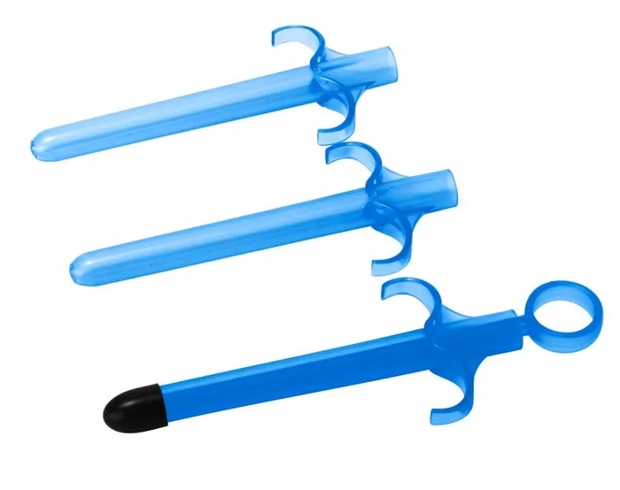 Anal | XR Brands Trinity Vibes Lubricant Launcher Set Of 3 Blue