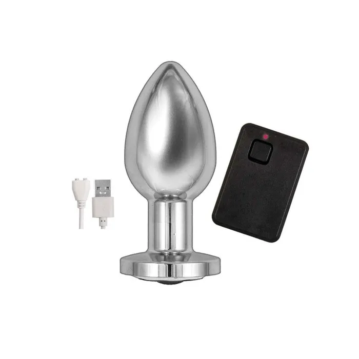 Ass-Sation Remote Vibrating Metal Plug - Silver | Nasstoys Anal Ass-Sation Remote Vibrating Metal Plug - Silver | Nasstoys Anal