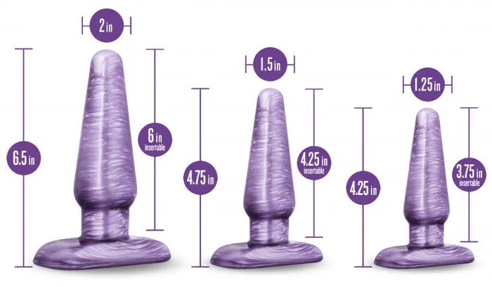 B Yours - Anal Trainer Kit - Purple Swirl | Blush Novelties Anal B Yours - Anal Trainer Kit - Purple Swirl | Blush Novelties Anal