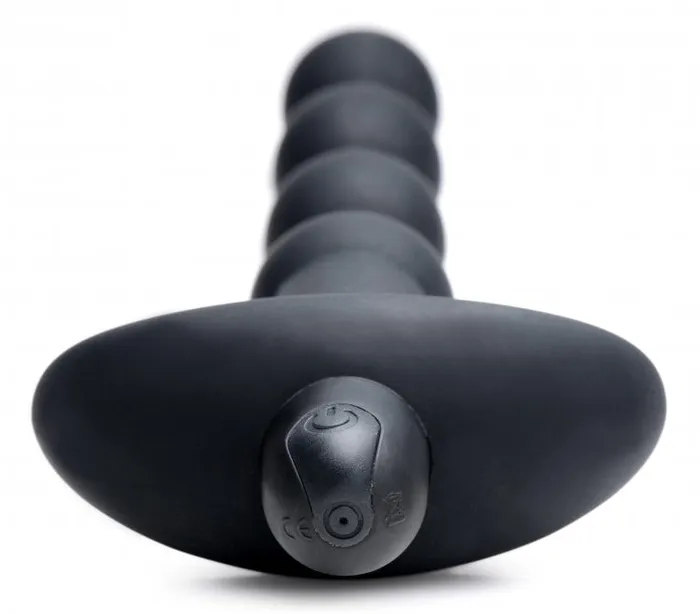 Bang! Vibrating Silicone Anal Beads & Remote Black | XR Brands Anal