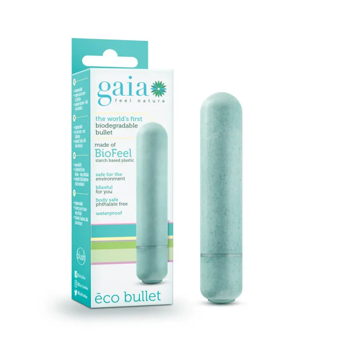 Blush Novelties Female Sex Toys Gaia Eco Bullet Aqua