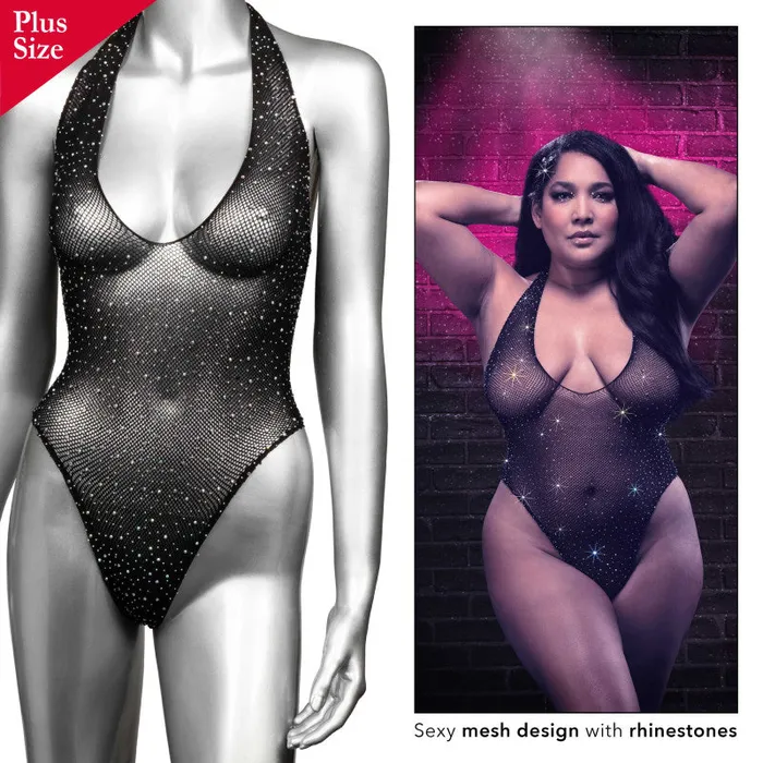 CalExotics Anal Radiance Deep v Body Suit Queen Black