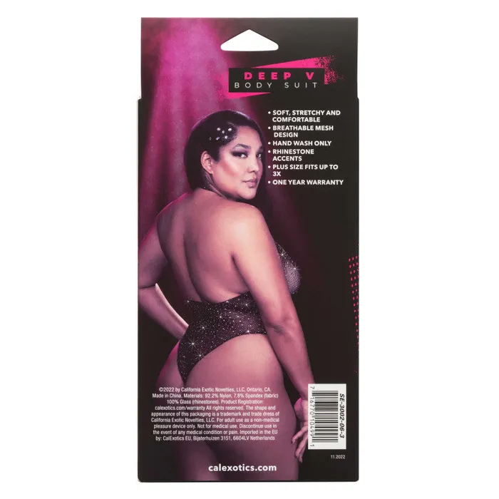 CalExotics Anal | Radiance Deep v Body Suit - Queen - Black CalExotics Anal | Radiance Deep v Body Suit - Queen - Black