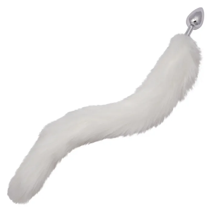 CalExotics Anal | Running Wild Tail - White CalExotics Anal | Running Wild Tail - White
