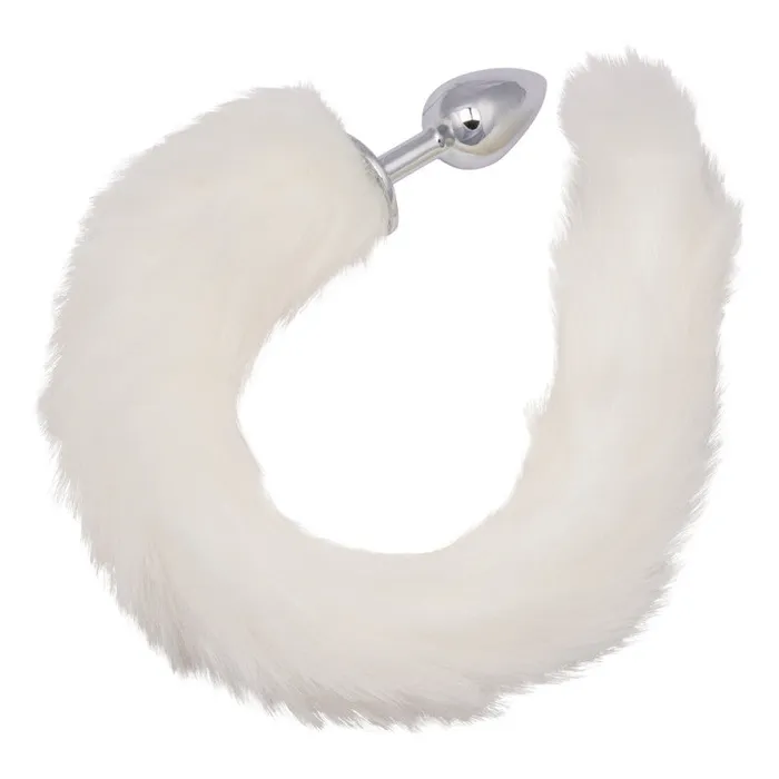 CalExotics Anal | Running Wild Tail - White CalExotics Anal | Running Wild Tail - White