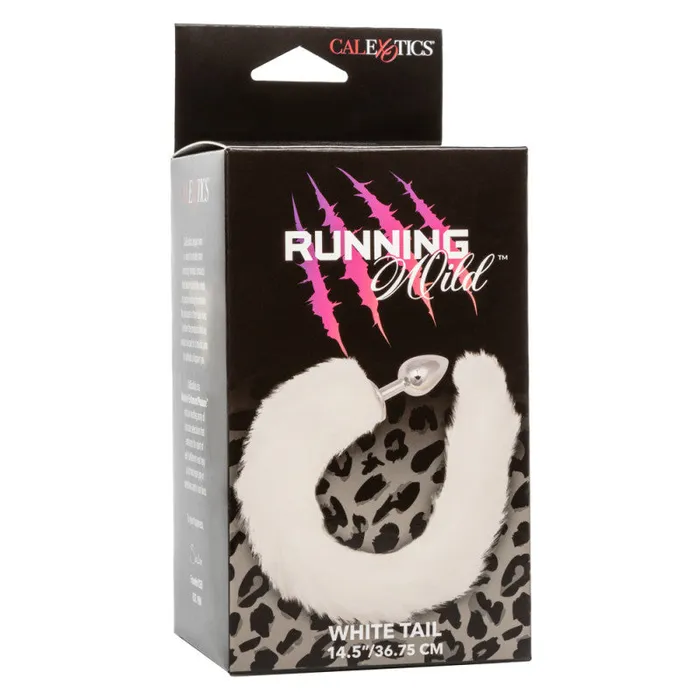 CalExotics Anal | Running Wild Tail - White CalExotics Anal | Running Wild Tail - White