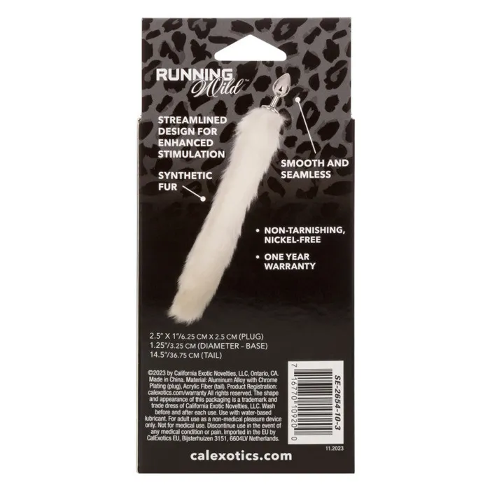CalExotics Anal | Running Wild Tail - White CalExotics Anal | Running Wild Tail - White