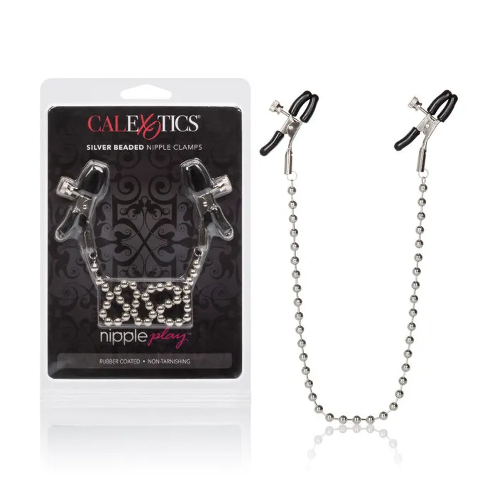 CalExotics Anal | Silver Beaded Nipple Clamps CalExotics Anal | Silver Beaded Nipple Clamps