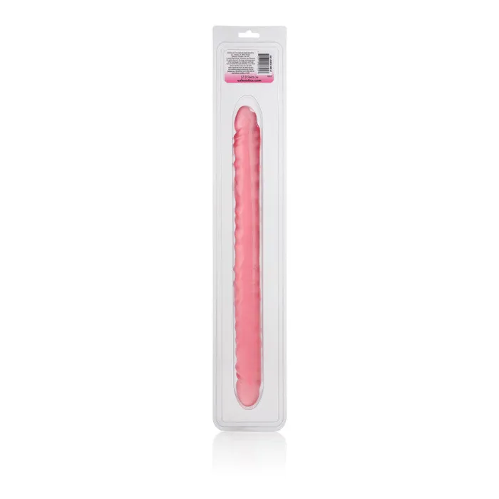 CalExotics Dildos | Slim Jim Duo 17in Veined Super Slim Dong - Translucence