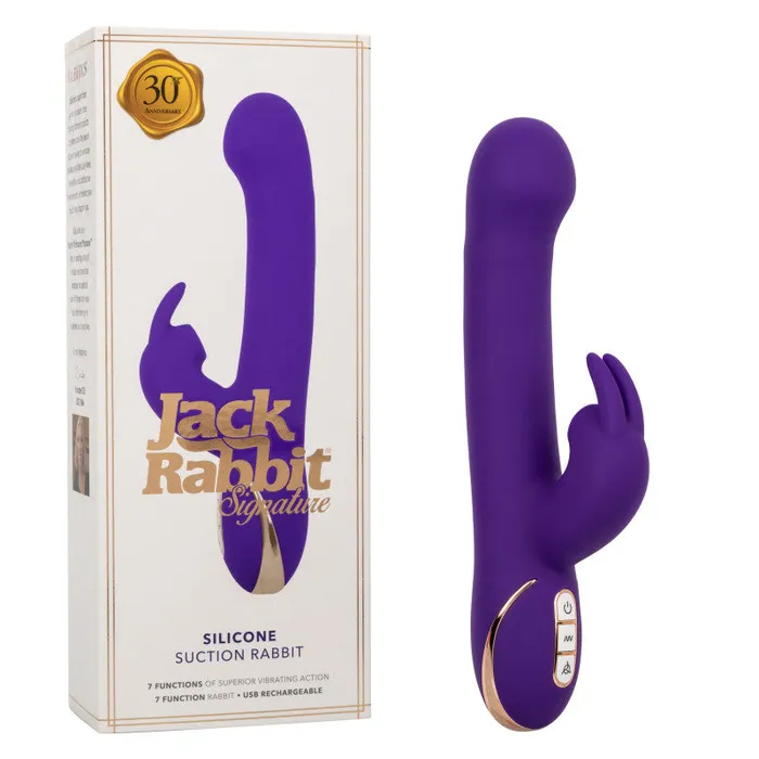 CalExotics Vibrators Jack Rabbit Signature Silicone Suction Rabbit Purple CalExotics Vibrators Jack Rabbit Signature Silicone Suction Rabbit Purple