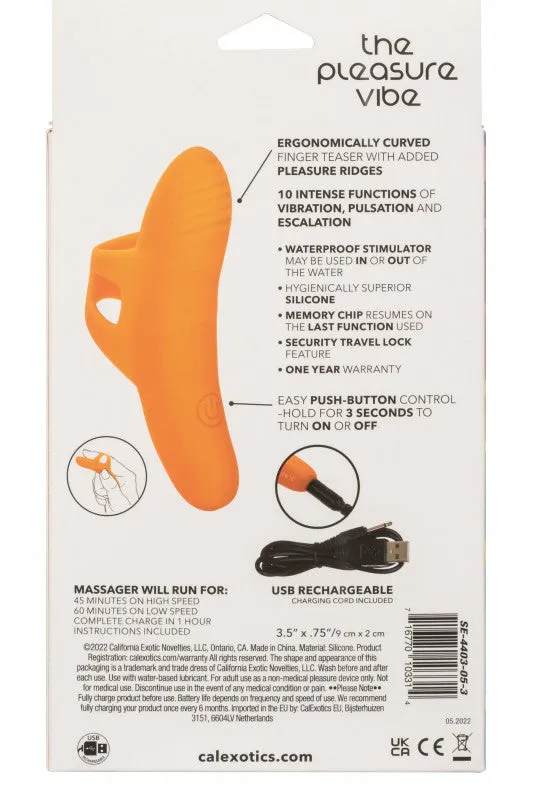 CalExotics Vibrators | Neon Vibes - the Pleasure Vibe - Orange Orange CalExotics Vibrators | Neon Vibes - the Pleasure Vibe - Orange Orange