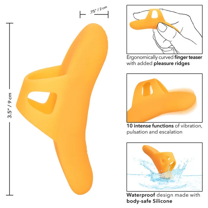 CalExotics Vibrators | Neon Vibes - the Pleasure Vibe - Orange Orange CalExotics Vibrators | Neon Vibes - the Pleasure Vibe - Orange Orange