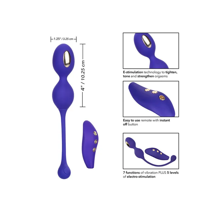 California Exotic Female Sex Toys | Impulse Intimate Estim Remote Dual Kegal Exerciser