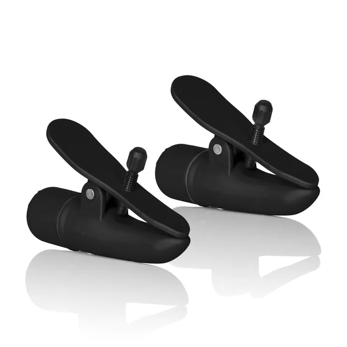 California Exotic Nipplettes Vibrating Black Nipple Clamps Anal