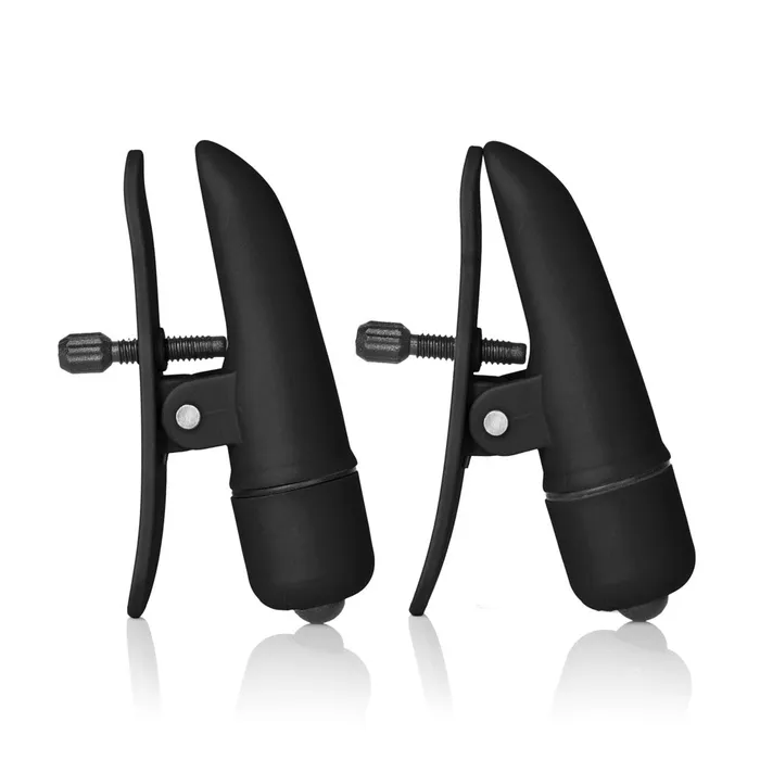 California Exotic Nipplettes Vibrating Black Nipple Clamps | Anal California Exotic Nipplettes Vibrating Black Nipple Clamps | Anal