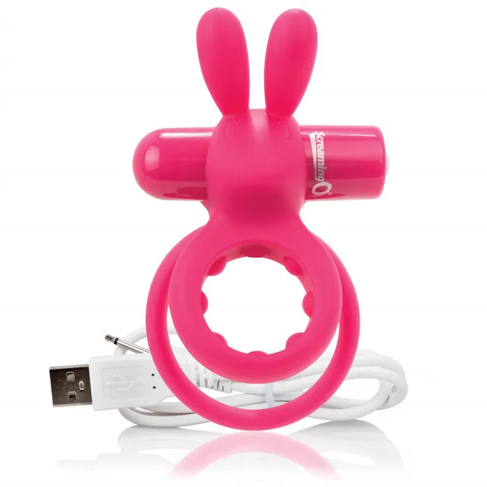 Charged Ohare Rechargeable Rabbit Vibe - Pink | Screaming O Vibrators Charged Ohare Rechargeable Rabbit Vibe - Pink | Screaming O Vibrators