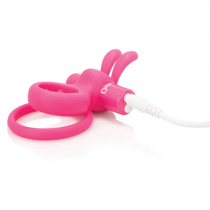 Charged Ohare Rechargeable Rabbit Vibe - Pink | Screaming O Vibrators Charged Ohare Rechargeable Rabbit Vibe - Pink | Screaming O Vibrators
