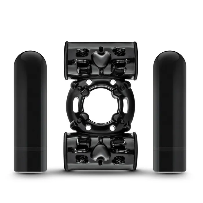 Couples | Blush Novelties Performance Plus - Double Thunder - Wireless Remote Rechargeable Vibrating Cock Ring - Black Couples | Blush Novelties Performance Plus - Double Thunder - Wireless Remote Rechargeable Vibrating Cock Ring - Black