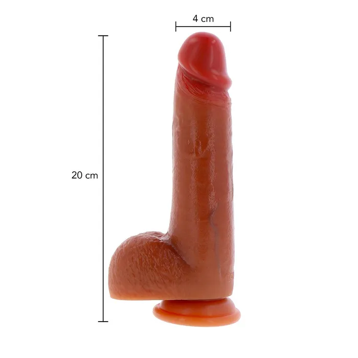 Dildos | Toy Joy Sex Toys ToyJoy Get Real Silicone Foreskin Dildo 8 Inch