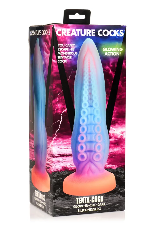 Dildos | XR Brands Creature Cocks Tenta-cock Glow In The Dark Silicone Dildo