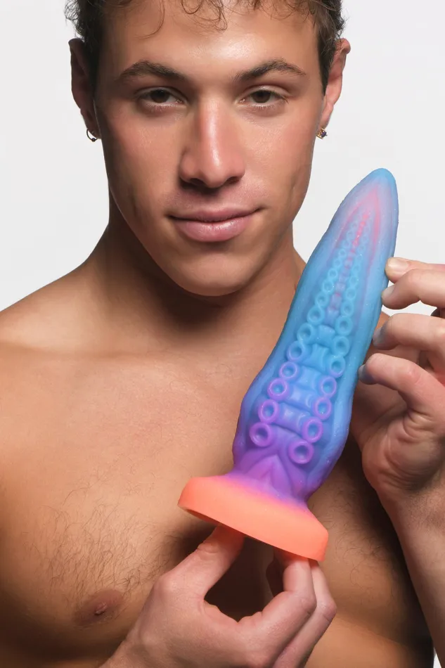 Dildos | XR Brands Creature Cocks Tenta-cock Glow In The Dark Silicone Dildo