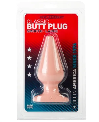Doc Johnson Anal | Classic Butt Plug - Smooth - Large - White Doc Johnson Anal | Classic Butt Plug - Smooth - Large - White