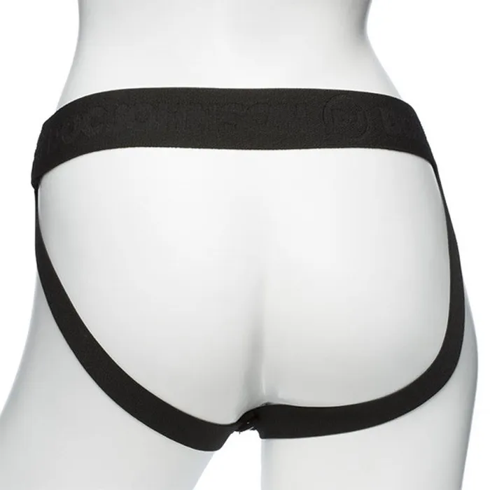 Doc Johnson Body Extensions - Hollow Slim Strap-on 2-Piece Set - Black | Female Sex Toys Doc Johnson Body Extensions - Hollow Slim Strap-on 2-Piece Set - Black | Female Sex Toys