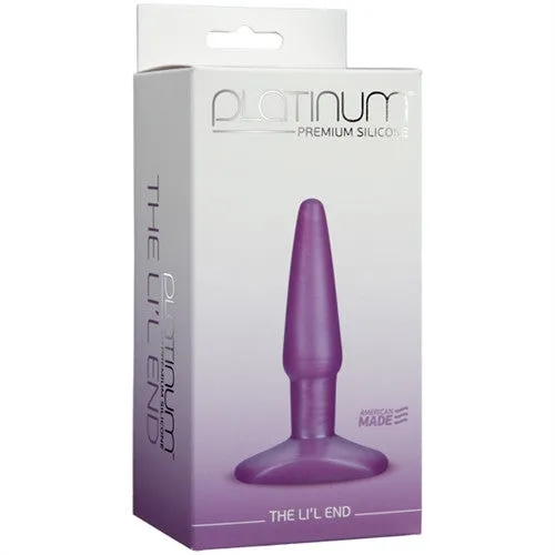 Doc Johnson Dildos Platinum Premium Silicone the Lil End Purple