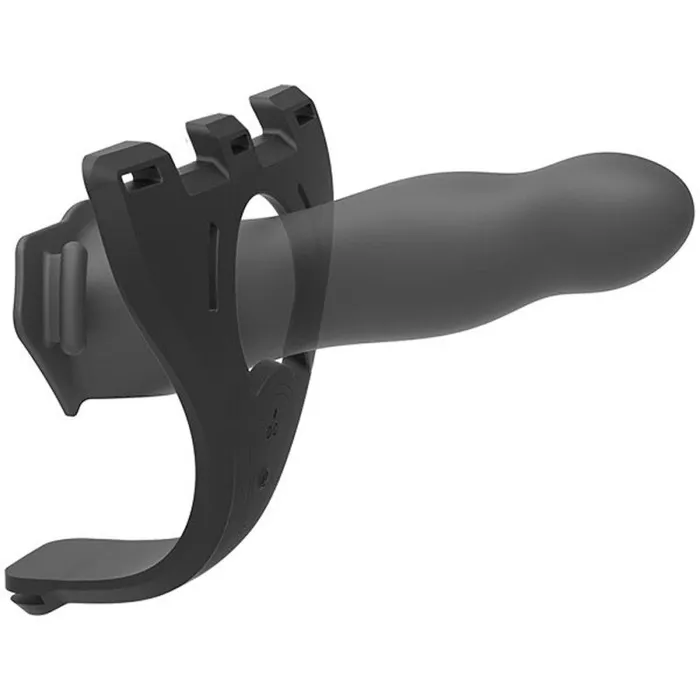 Doc Johnson Female Sex Toys | Body Extensions - Hollow Strap-on 4-Piece Set  With  Vibrator - Black