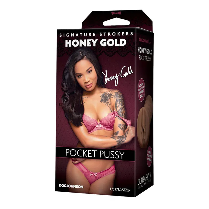 Doc Johnson Male Sex Toys | Signature Strokers Honey Gold Pocket Pussy Doc Johnson Male Sex Toys | Signature Strokers Honey Gold Pocket Pussy