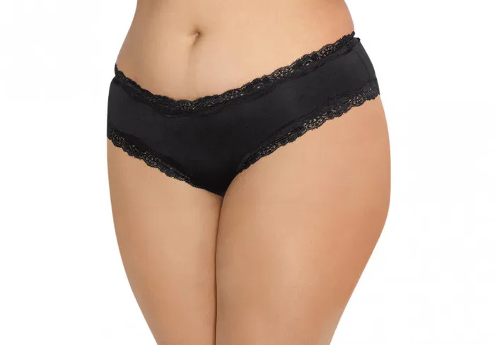 Dreamgirl Anal Open Back Panty 2x Black