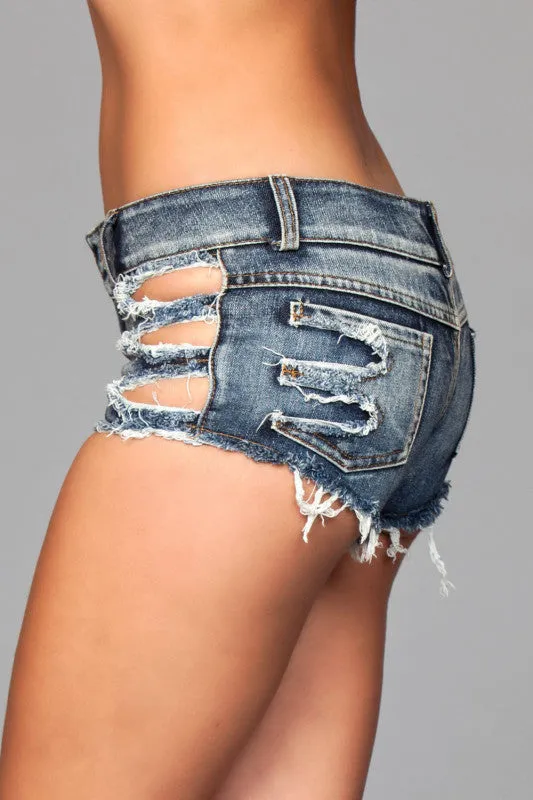 Female Sex Toys | BeWicked Medium Wash Denim Shorts With Distressed Details on Front and Back Pockets - Small Female Sex Toys | BeWicked Medium Wash Denim Shorts With Distressed Details on Front and Back Pockets - Small