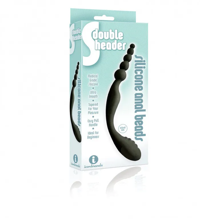 Female Sex Toys | Icon Brands The 9's S-Double Header Double Ended Silicone Beads Female Sex Toys | Icon Brands The 9's S-Double Header Double Ended Silicone Beads